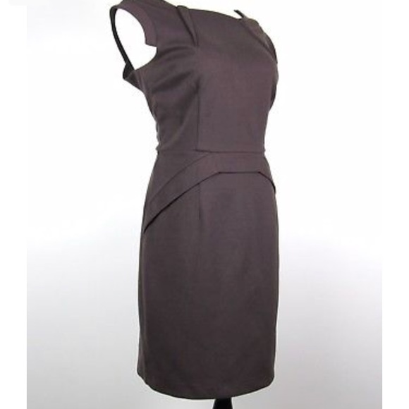 Jennifer Lopez Dresses & Skirts - 💰⬇️ NWOT  JLO Brown Peplum Dress PRICE DROP